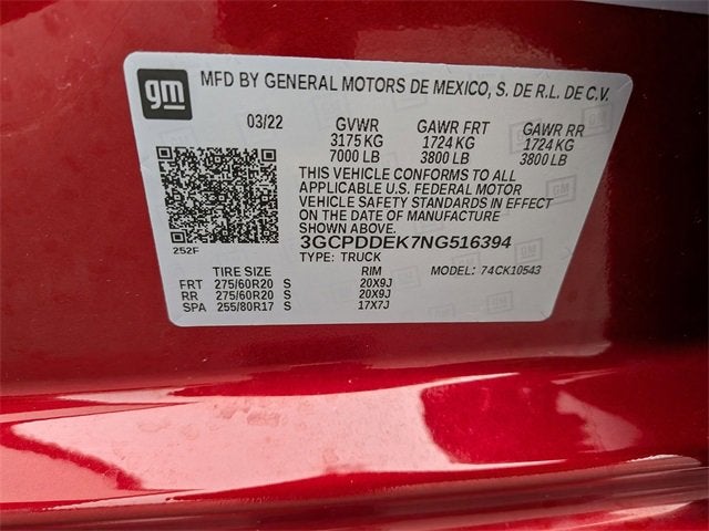 2022 Chevrolet Silverado 1500 LT