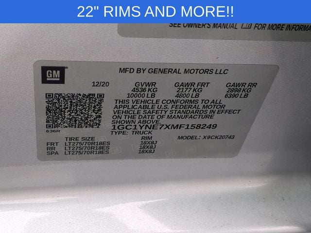 2021 Chevrolet Silverado 2500HD 4WD Crew Cab Standard Bed LT