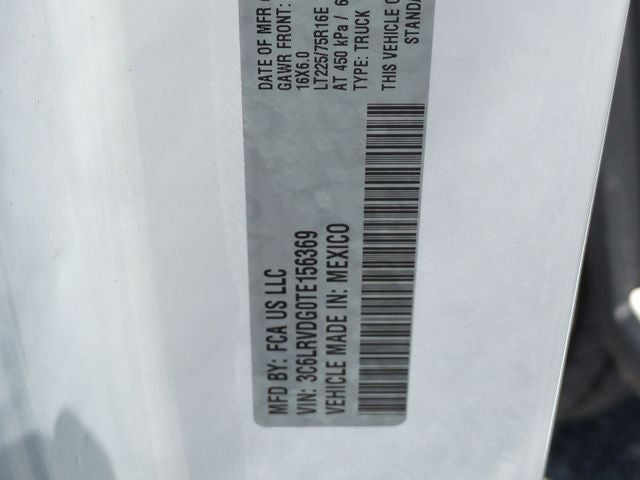 2026 RAM Ram ProMaster RAM PROMASTER 2500 TRADESMAN CARGO VAN HIGH ROOF 159' WB