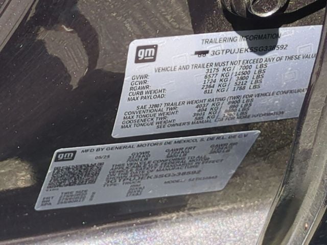 2025 GMC Sierra 1500 4WD Crew Cab Short Box Elevation with 3VL