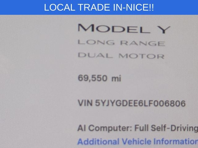 2020 Tesla Model Y Long Range Dual Motor All-Wheel Drive