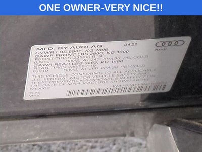 2022 Audi Q5 Premium 55 TFSI e S line quattro S tronic