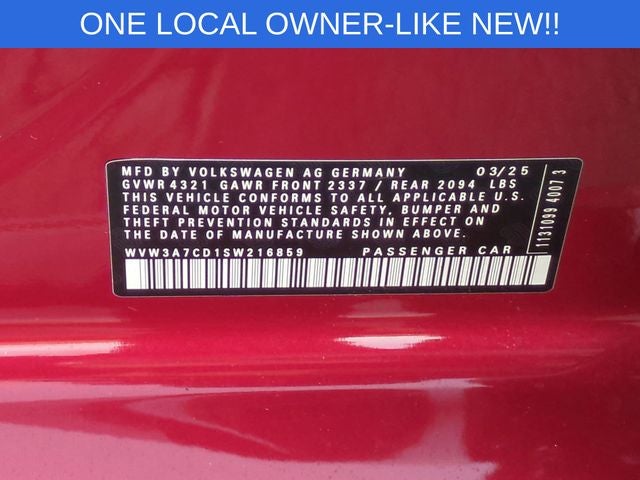 2025 Volkswagen Golf GTI 2.0T SE