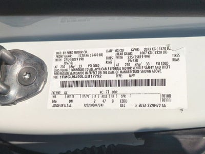 2020 Ford Escape Titanium