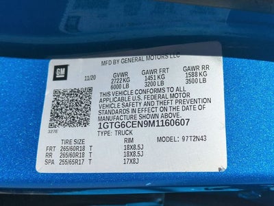 2021 GMC Canyon Elevation