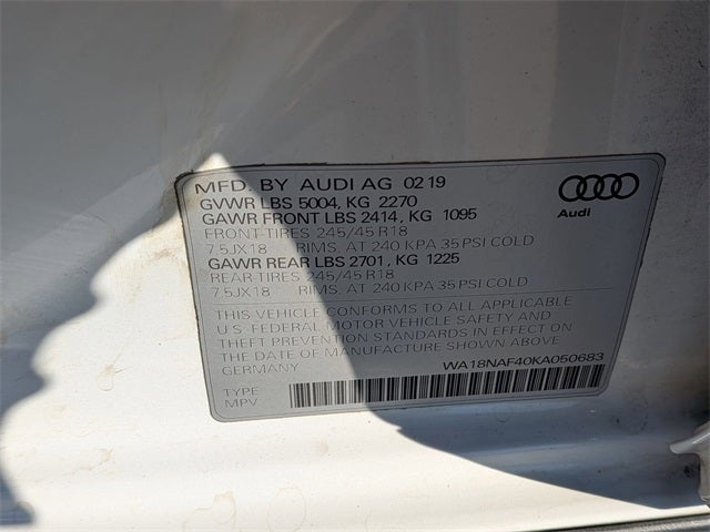 2019 Audi A4 allroad 2.0T Premium Plus quattro