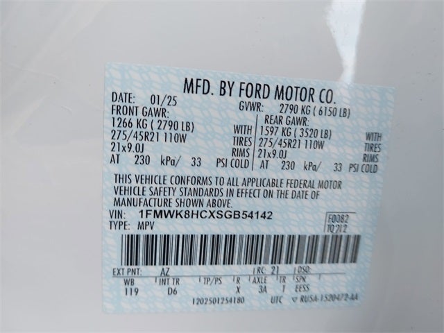 2025 Ford Explorer Platinum