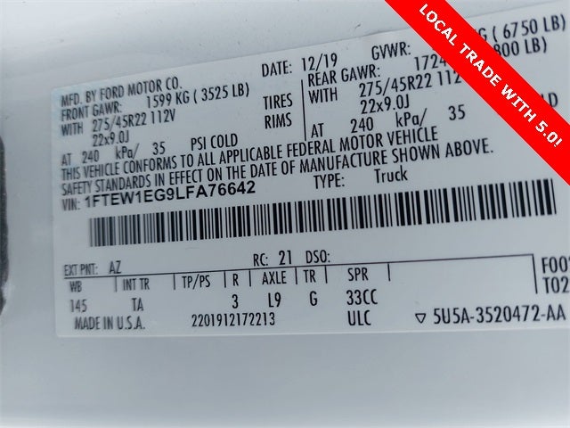 2020 Ford F-150 Limited