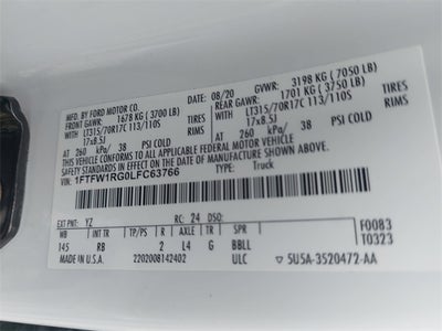 2020 Ford F-150 Raptor