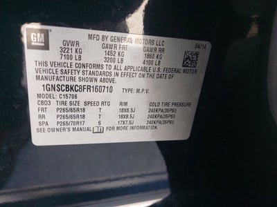 2015 Chevrolet Tahoe LT