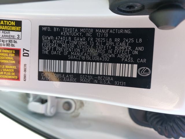 2020 Lexus ES 350