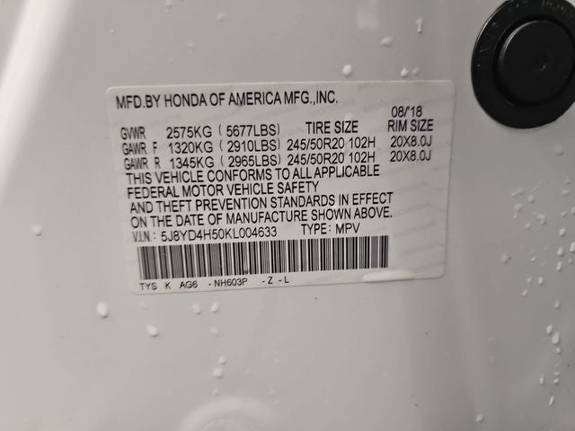 2019 Acura MDX 3.5L Technology Package SH-AWD