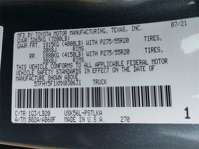 2021 Toyota Tundra Limited