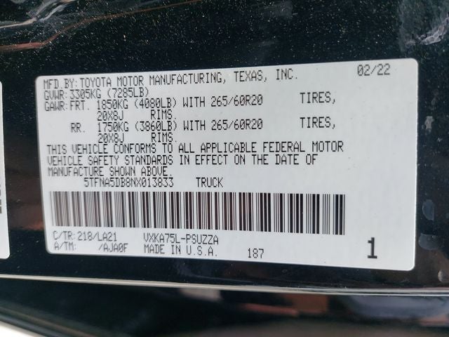 2022 Toyota Tundra Platinum