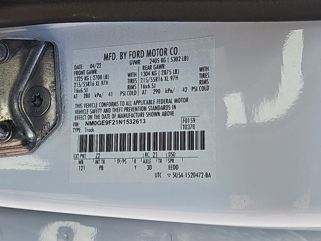 2022 Ford Transit Connect XLT