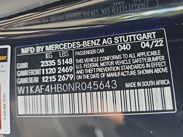 2022 Mercedes-Benz C-Class C 300 4MATIC®