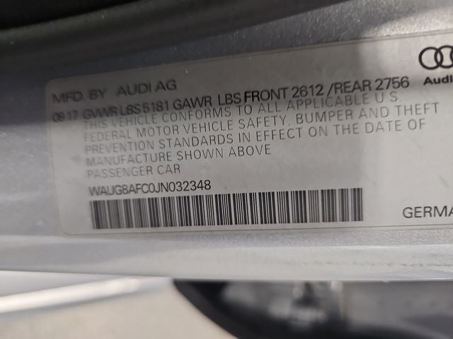 2018 Audi A6 2.0T Premium Plus quattro