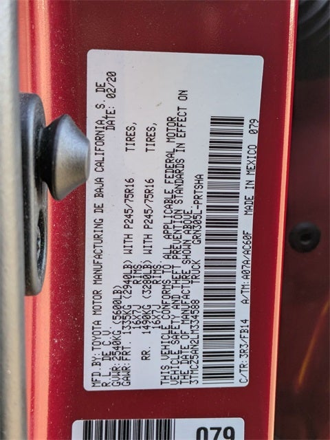 2020 Toyota Tacoma SR V6