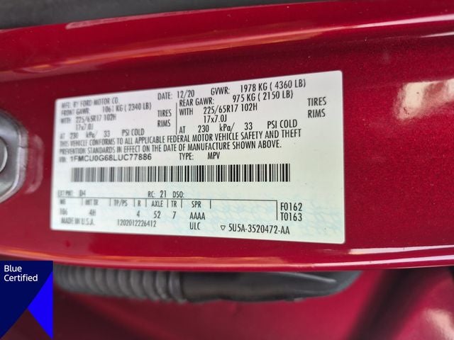 2020 Ford Escape SE