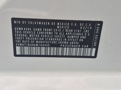 2019 Volkswagen Jetta GLI 2.0T 35th Anniversary Edition